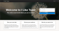 Desktop Screenshot of iliketoast.net
